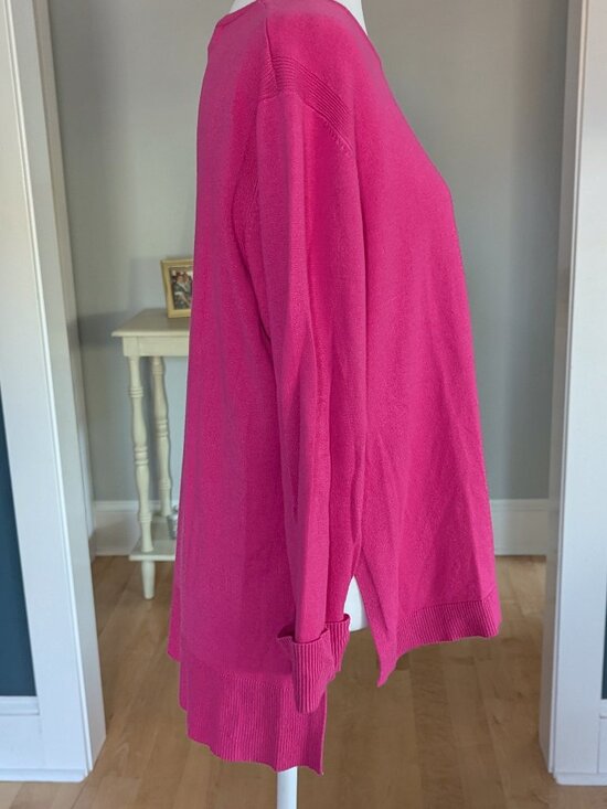 Gretchen Scott Women's Sweater Size Medium Pink Lightweight - Picture 8 of 13